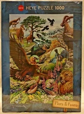 Heye 29618 High Mountains 1000 pc puzzle, Marion Wieczorek, Flora & Fauna sealed