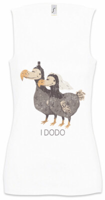 I Dodo Damen Tank Top Wedding Marriage Couple Geek Nerd Love Animal Welfare Fun