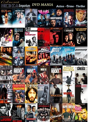 DVD Mania Pick Your Movie Action Crime Thriller Western War