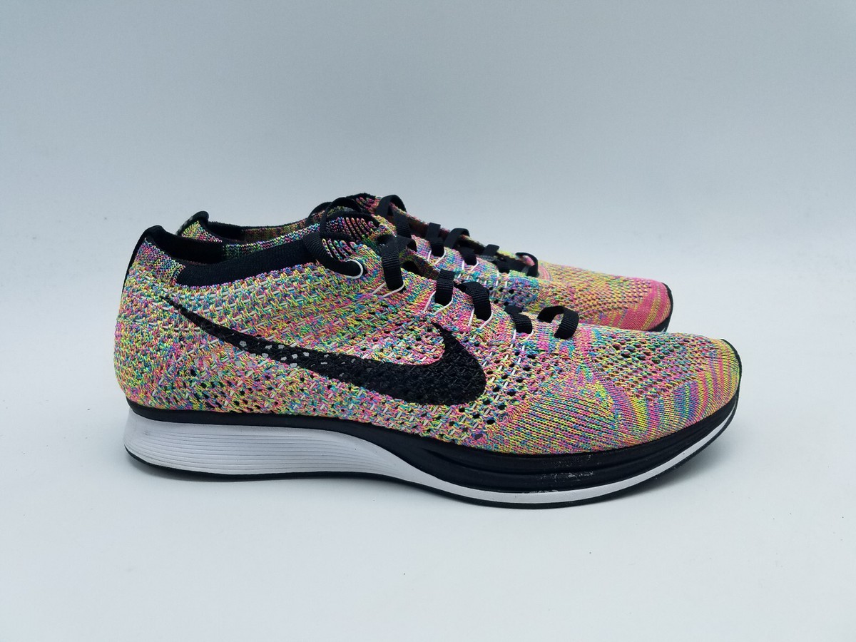 Nike Flyknit Racer Men's Size 7.5 Running Shoes Multicolor *Less