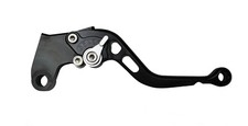 1x Schwarz Kurzer Motorrad Bremshebel Silber f&uuml;r Kawasaki ZX-6 1990 - 1999