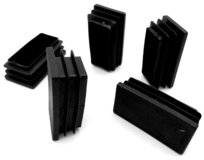 1'' by 1/2'' Rectangle Cap Plug, Durable Glide, Fits Inside Diameter 0.9'' by  0.4''
