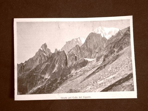 Im Aostatal 1899 Der Weg zum Riesenhügel