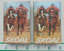 2-SEALED PACKS SKOAL PLAYING CARDS BANDIT COWBOYS ON HORSES