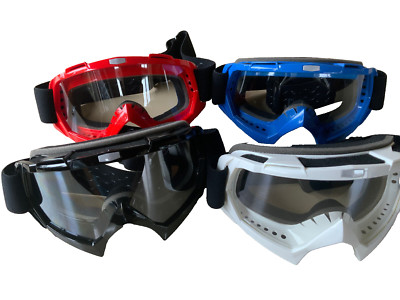 ERWACHSENE MOTOCROSS OFF ROAD ENDURO BRILLE X4 DREIFACH SCHAUM ANTI-NEBEL SILIKON STARP