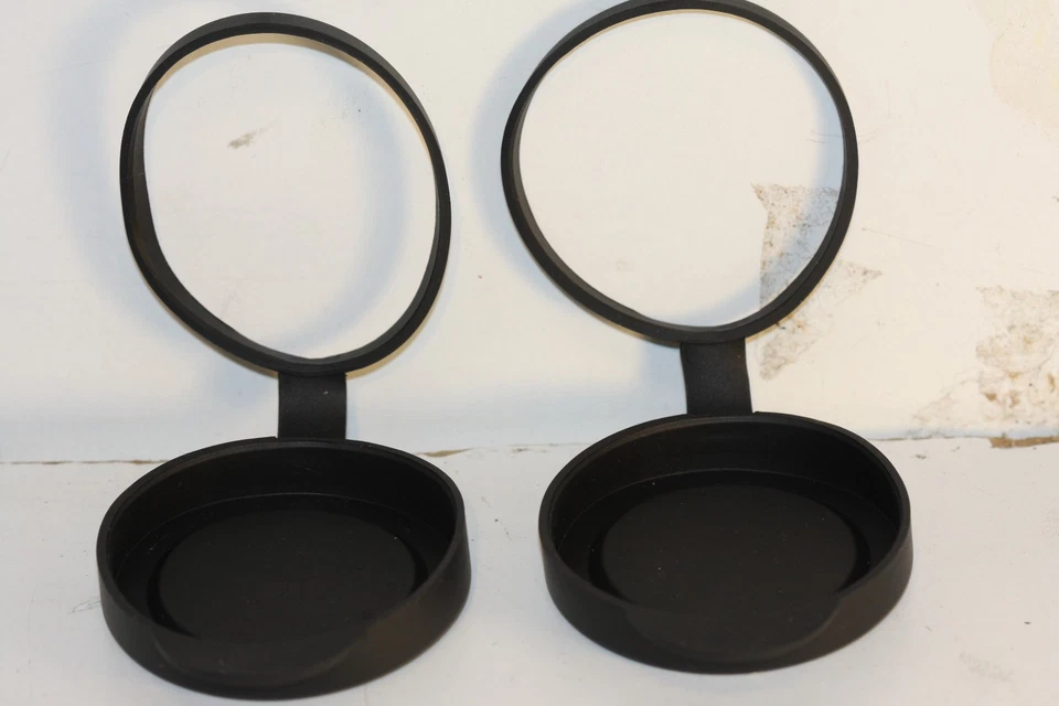 Tethered Objective Lens Covers...LEICA.. Set of 2.... fits 10x32 and 8x32 - Image 4 of 4