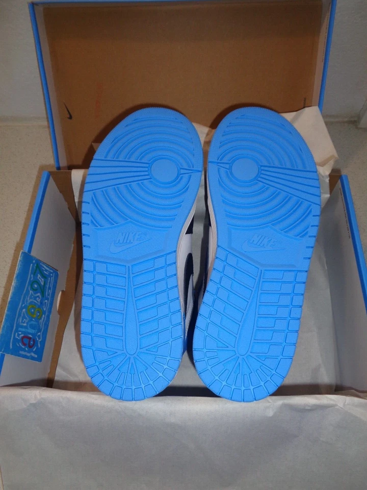 NIKE air Jordan 1 Retro High OG I UNC Toe University blue 44eur 10us 9uk 2023 - Bild 4 von 4