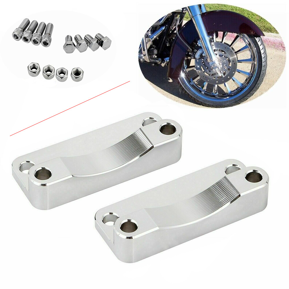 Front Fender Riser Kit Chrome Front 21