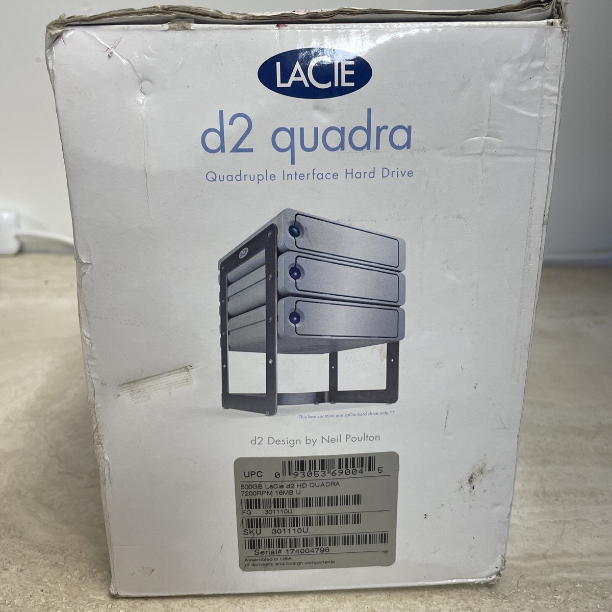 LACIE d2 Quadra 500GB USB 2.0 Firewire400/800 eSATA Professional