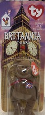 Mcdonald's TY Beanie baby BRITANNIA THE BEAR-VERY RARE WITH 2 TAG ERRORS 1997