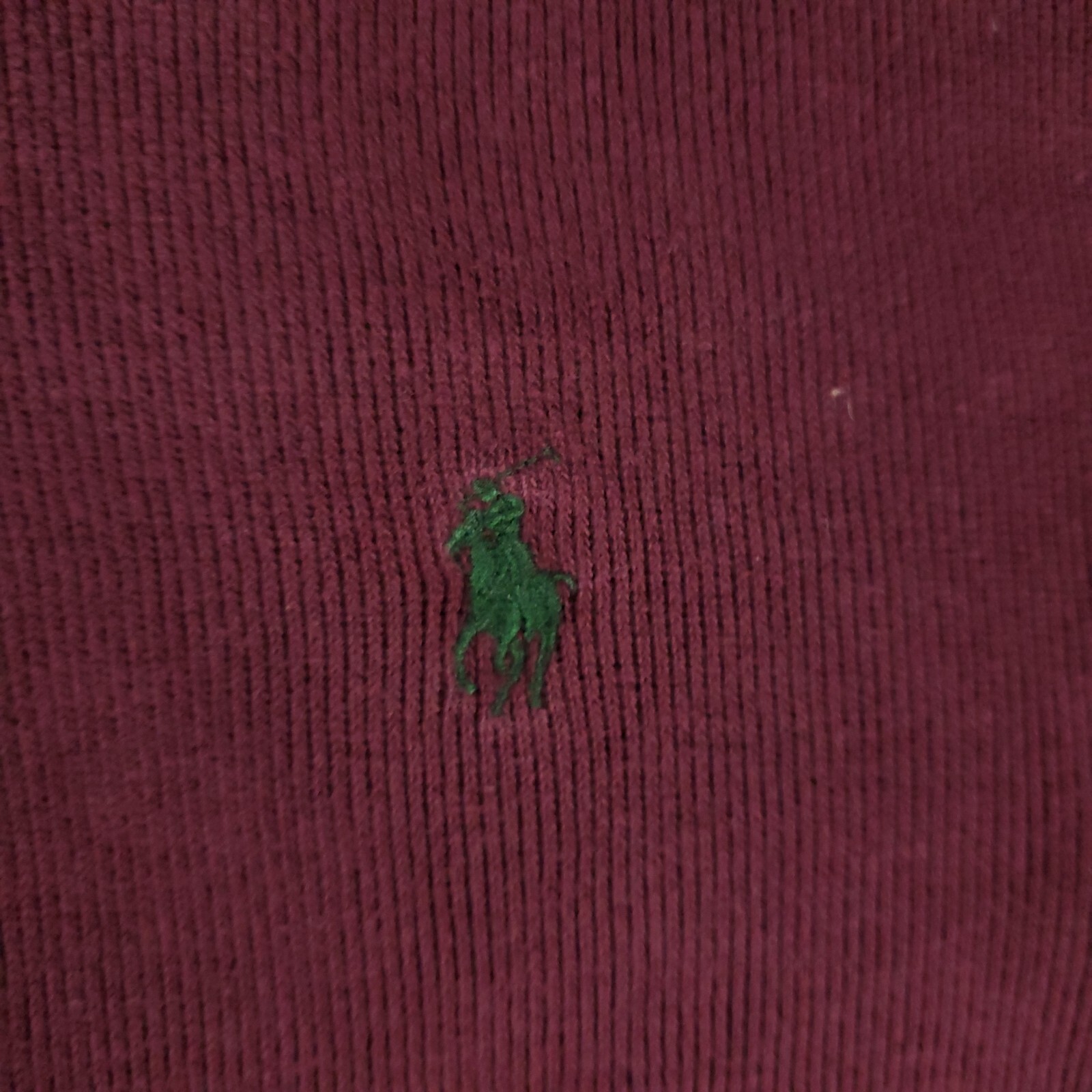 Maglione Ralph Lauren uomo piccolo bordeaux pony casual 1 4 zip pullover felpa