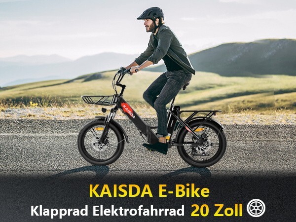 E Bike Klapprad 20 Zoll 250W Elektrofahrrad 36V 20.8Ah Abnehmbarer Akku  Schwarz | eBay