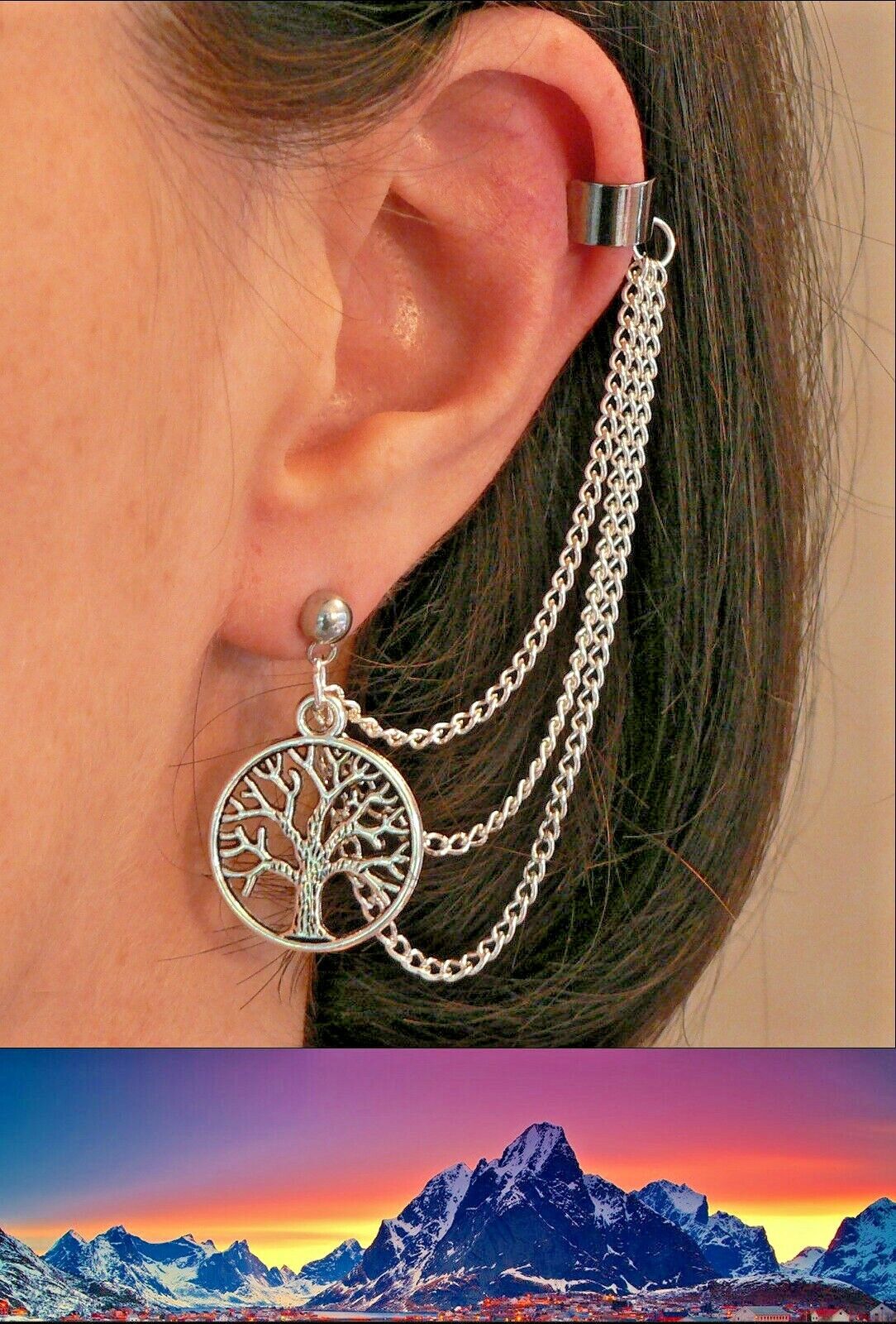 Cuff Tree Earth Lord the | Middle White eBay Ear-Chain of Gift Silver Gondor of Rings