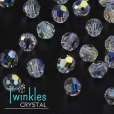 Swarovski #5000-4mm-001AB Crystal Classic Bead Round Beads