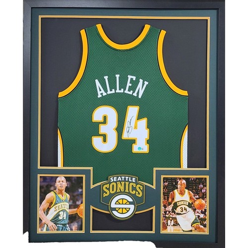 Champion Ray Allen Seattle Supersonics Sonics Authentic Reebok NBA
