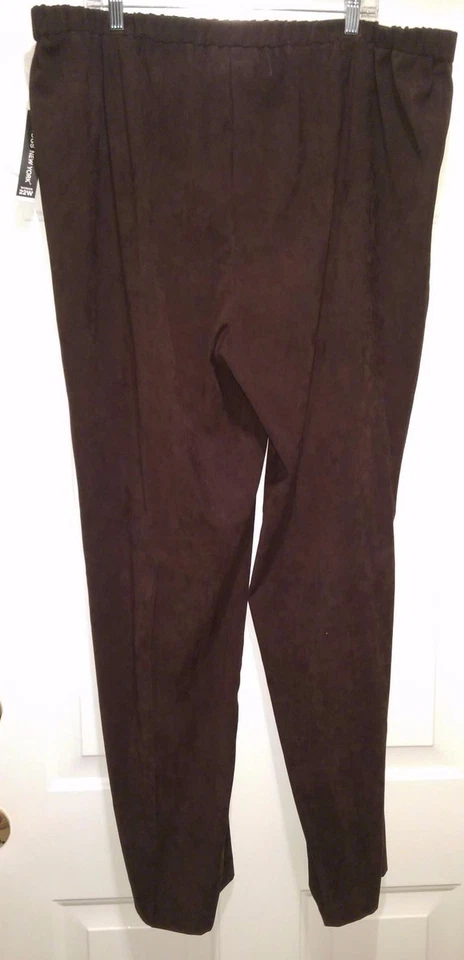 Pantalones Briggs New York Mujer Talla 22W Marrón NUEVO Foto 3 de 3