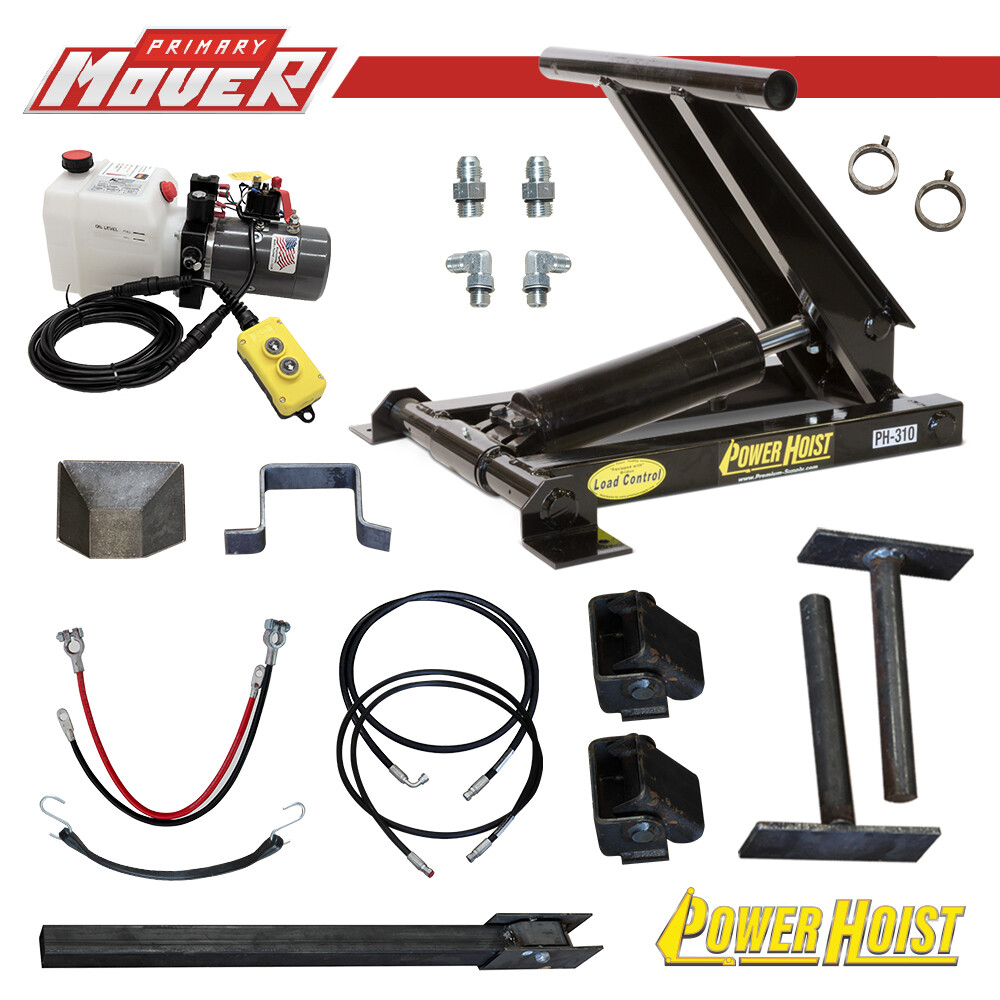 Complete Dump Trailer 3 Ton Hydraulic Scissor Hoist Kit Power Hoist