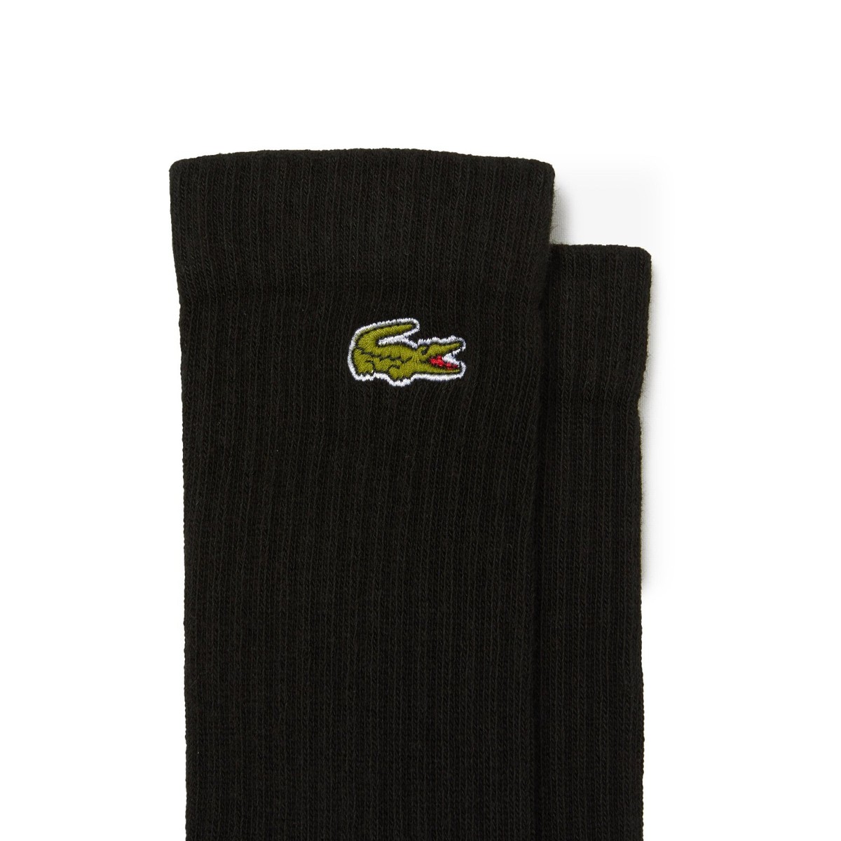 LACOSTE ONE PIECE Logo Socks 靴下 ブラック ① LACOSTE × ONE PIECE Crocodile logo socks Limited quantity