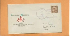 U.S.S. SEMME CHRISTMAS GREETINGS DEC 25,1935  NAVAL COVERS