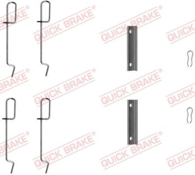QUICK BRAKE (109-1125) Zubehörsatz Scheibenbremsbelag hinten für CITROEN