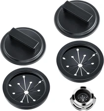 4Pcs 3 Inch Garbage Disposal Splash Guards with round Kitchen Sink Stopper, Uni