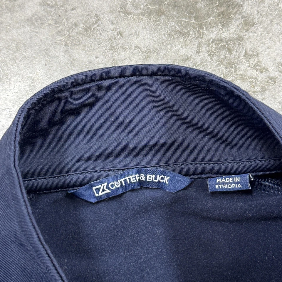 Auburn Tigers Pullover Womens Large Navy NCAA Football Cutter Buck Quarter Zip - Image 3 of 4