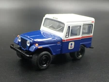 1971 71 JEEP DJ5 US MAIL POSTAL CARRIER USPS BLUE 1/64 SCALE DIECAST MODEL CAR