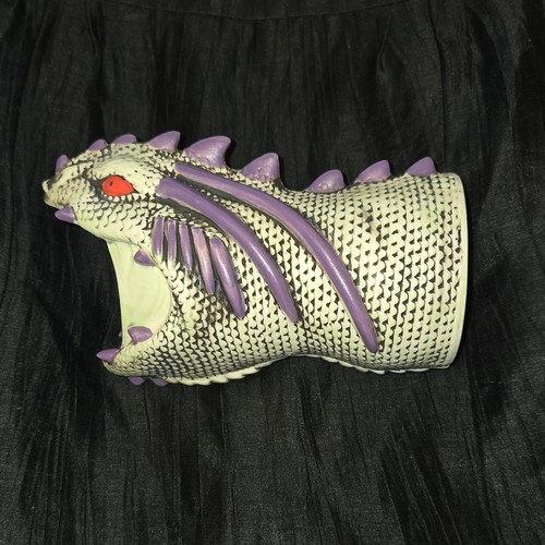 Purple Dragon Head Mug Fantasy Collectible Drinkware/ Or Vase