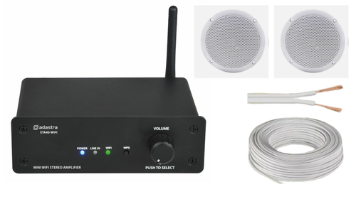 New Cafe Restaurant Home Bluetooth Amplifier Ceiling Speaker System Kit - 2,4,8  - Picture 2 of 16