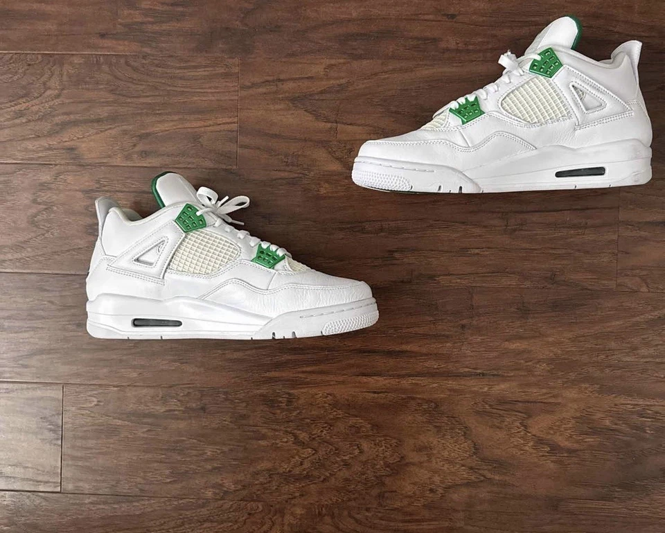Air Jordan 4 复古金属绿色 2020 CT8527-113 尺码 10.5 VNDS OG 盒 — 第 2/4 张图片