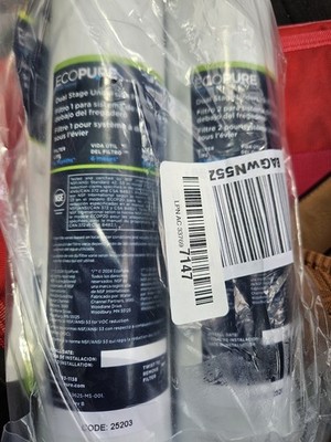 Dual Stage Water Filter Replacement Set for Under Sink Systems NSF Certified