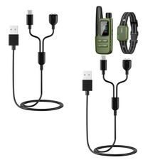 2-Pack Dog Shock Collar Charger Cord Replacement for Jugbow Training Collar, ...