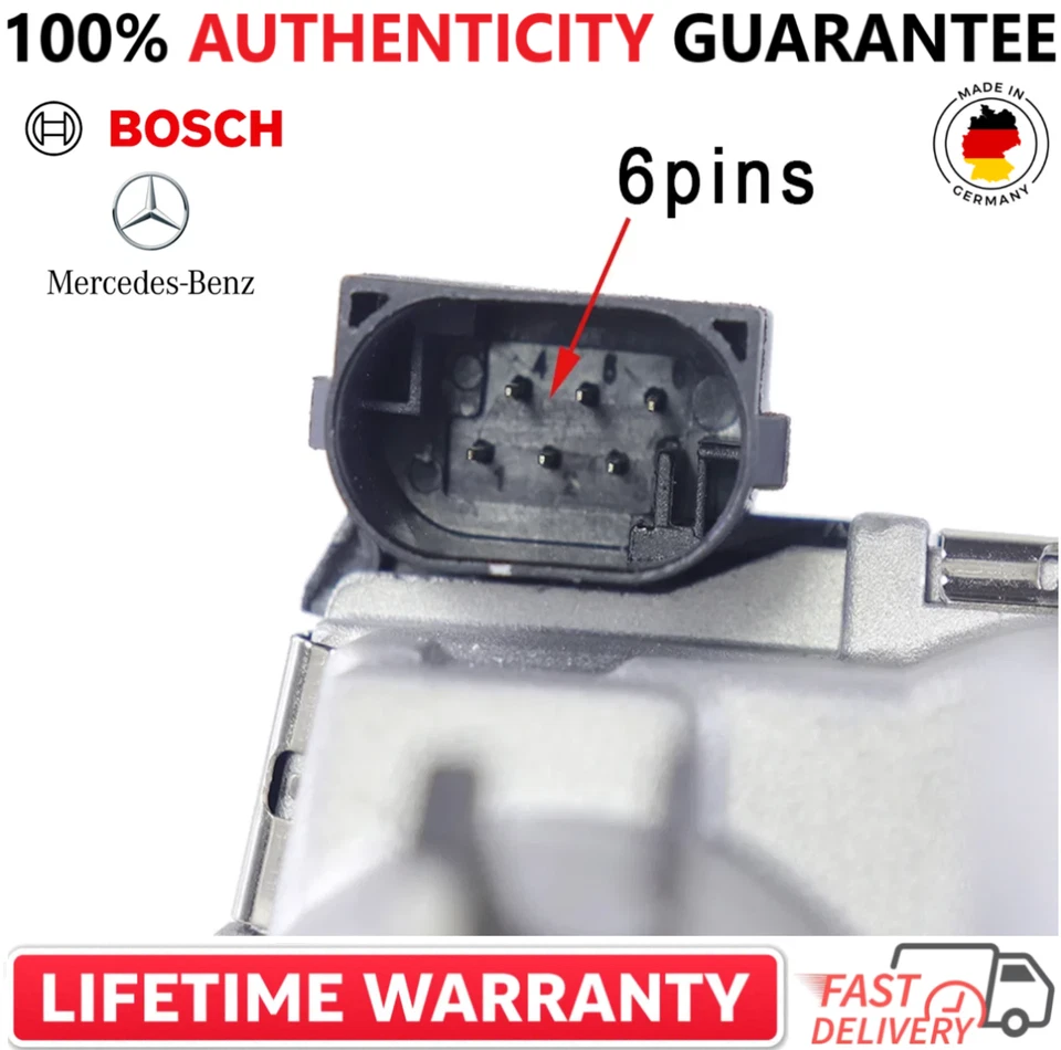 Carrocería del acelerador original Bosch 0280750019, A1121410125 para Mercedes-Benz 2001-2006 Foto 3 de 4