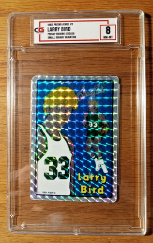 1985 Larry Bird Prism Jewel Card Sticker  -CG 8