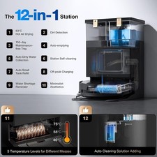 ECOVACS DEEBOT X11 OmniCyclone Robot Vacuum and Mop, PowerBoost Charging, OZMO R 2