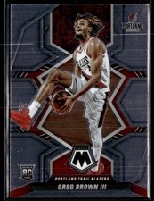 2021-22 Panini Mosaic #245 Greg Brown III RC Basketball Card 3001L