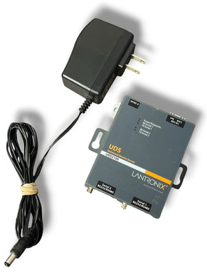 Lantronix UDS2100 2 Serial Ports RS232/RS485 & 1 Ethernet 10/100 - w/ AC ADAPTER
