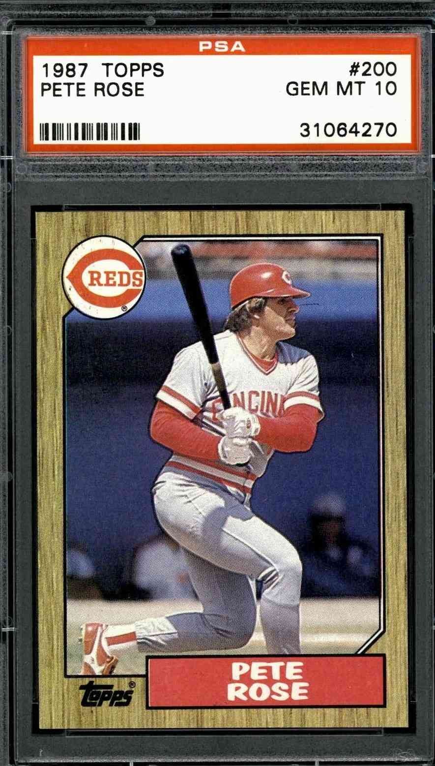 1987 Topps #200 Pete Rose - PSA 10