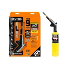 New Sievert Pro 9 Torch Mapp & Propane Fuel Gas Two Flame Types Free Shipping