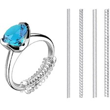 4pcs Invisible Ring Size Adjuster For Loose Rings, Ring Protection Adjuster