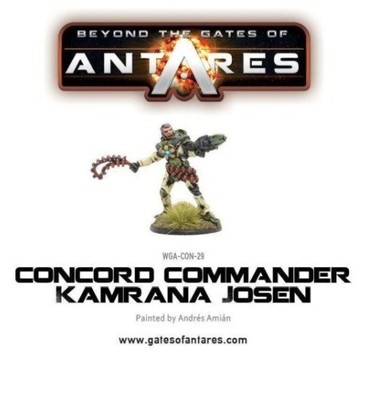 Warlord Games Gates of Antares Commander Kamrana Josen