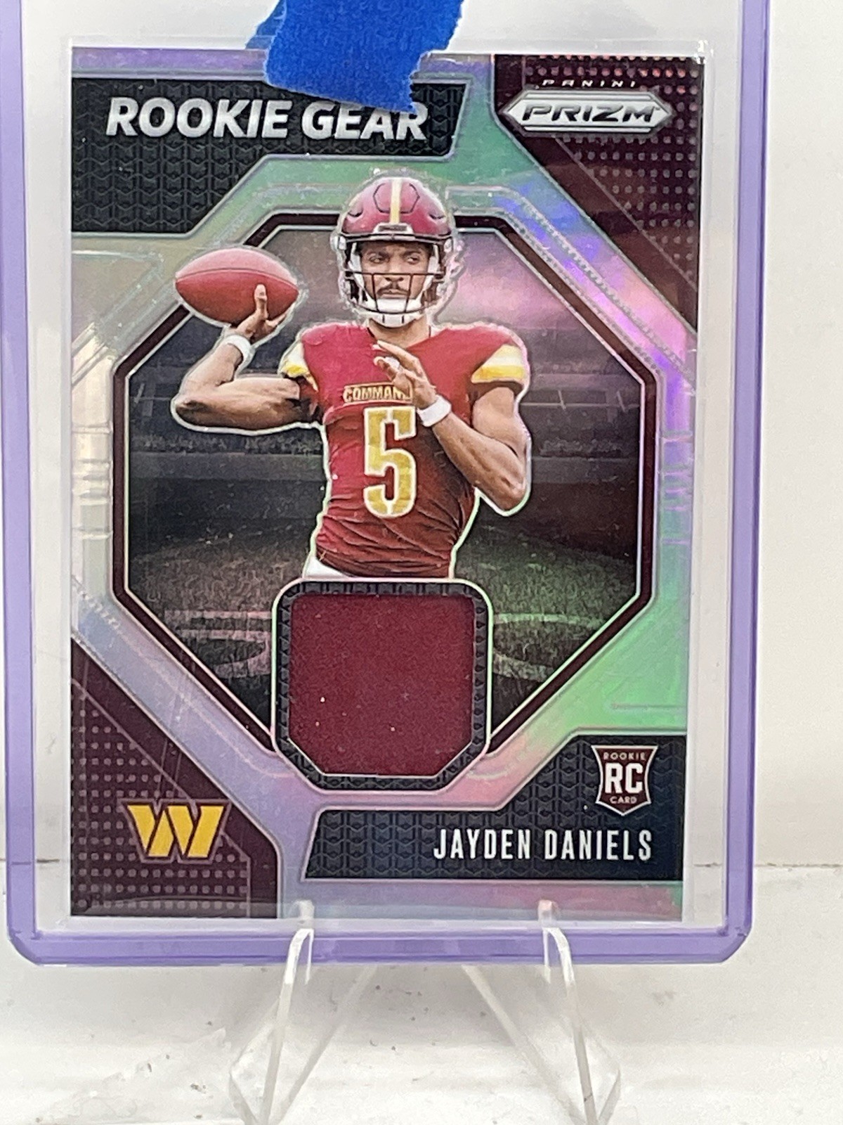 2024 Prizm Jayden Daniels Rookie Gear Jersey Rookie RC #RG-JDS Commanders