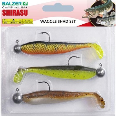 Balzer Shirasu Waggle Shad Set Gr. 6 - 5cm, 2g, 3g, 5g