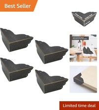 Durable Iron Corner Protectors - Set of 4 Elegant Bronze Furniture Safeguards