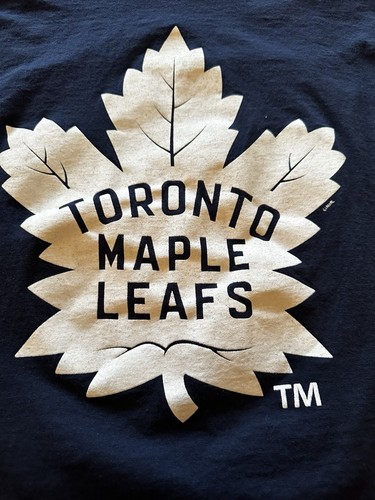 Toronto Maple Leafs Official NHL Tshirt Blue Size M #34 Matthews Hockey Canada - Picture 3 of 8