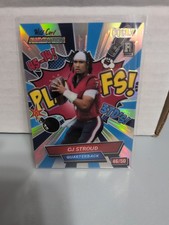 CJ Stroud 2023 Wild Card Comix Playoffs Blue Silver Rainbow Foil Rookie RC 46/50