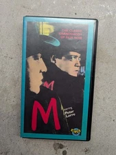 Peter Lorre 'M' Clamshell VHS Tape Admit One 1982 Release 