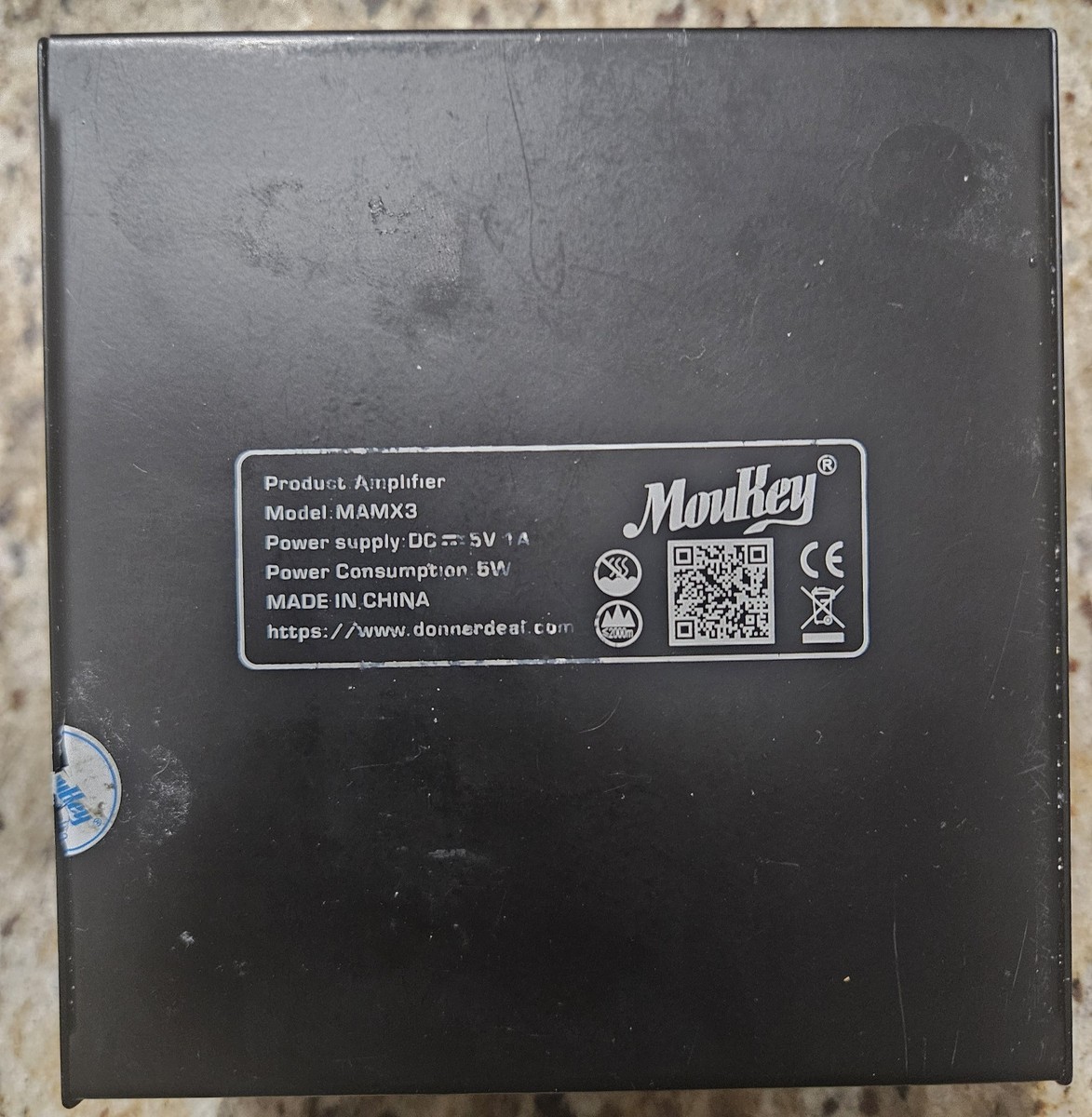 Moukey MAMX3 Black Ultralow-noise 8 Channel Stereo Mixer DC 5V