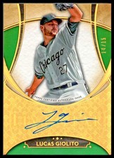 2017 Topps Five Star Autographs Green #FSALG Lucas Giolito Chicago White Sox/15