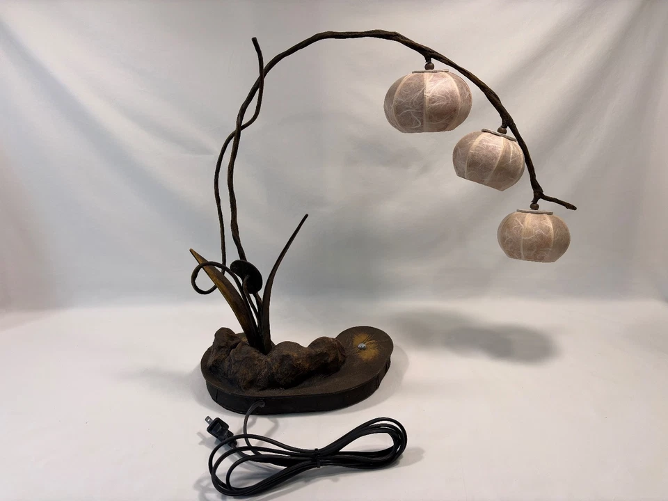 Hanji шелковицы цветок бумаги абажур фонарь прикроватная тумбочка стол сенсорная лампа 3 света - Изображение 4 из 4